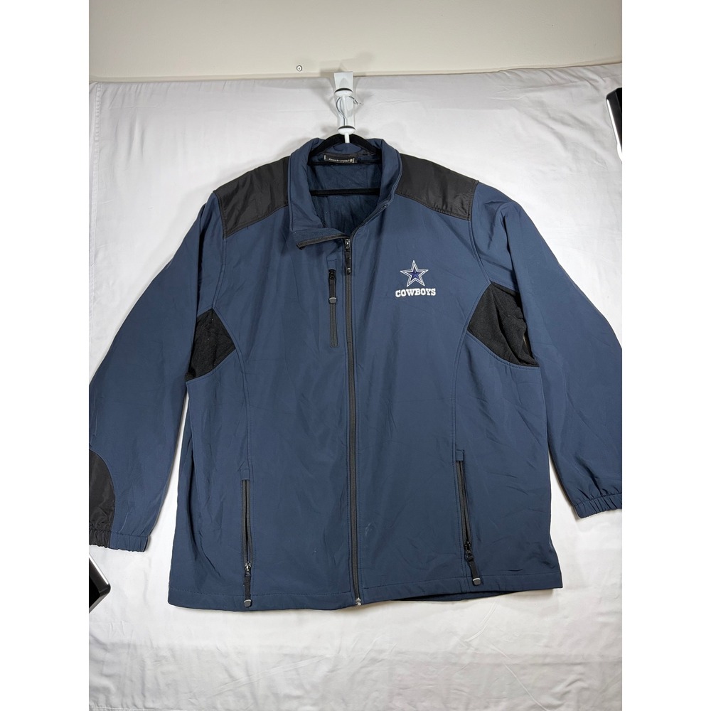 Dunbrooke Dallas Cowboys Jacket Men 5XL Navy Blue Good Softshell Fleece NFL